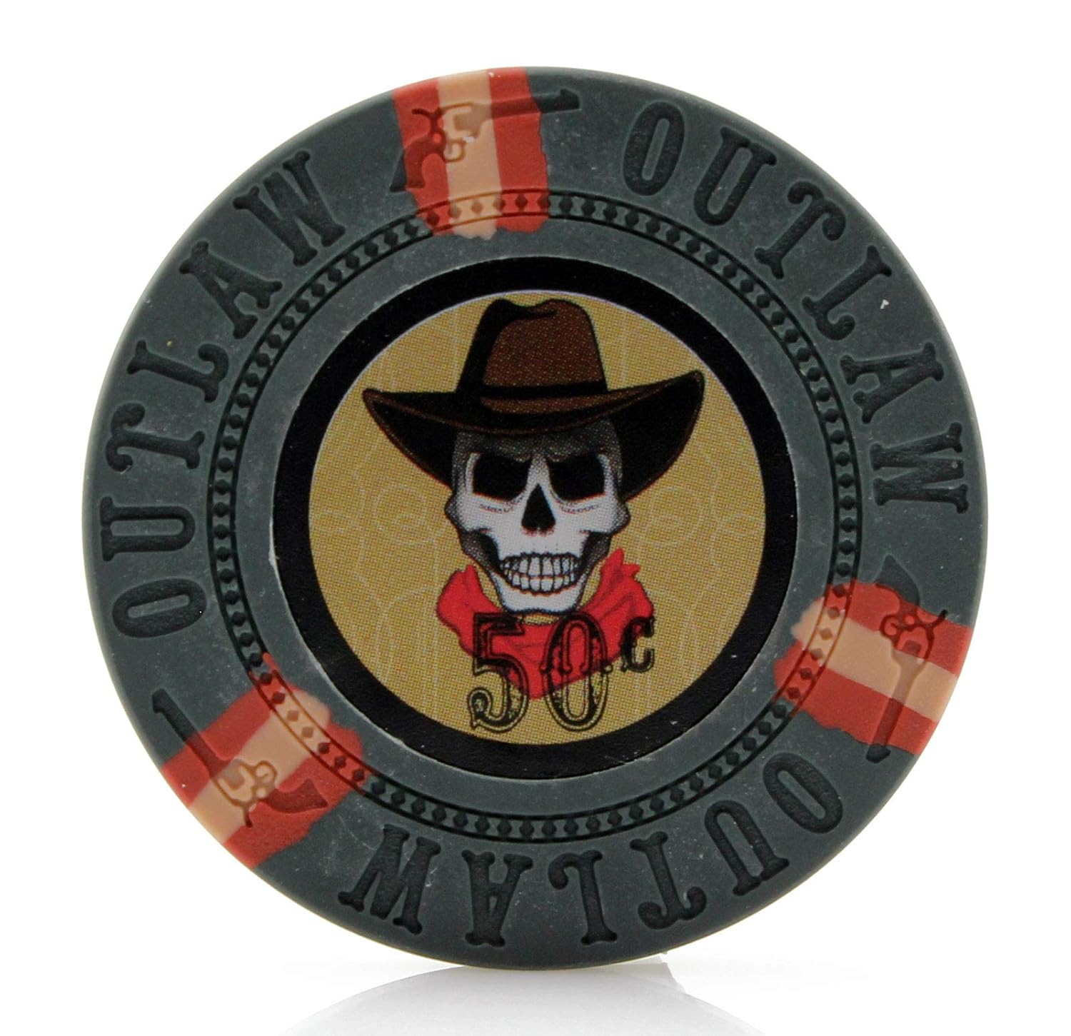 Versa Games Outlaw Clay Poker Chips in 13g Pack of 50 (Choose Colors