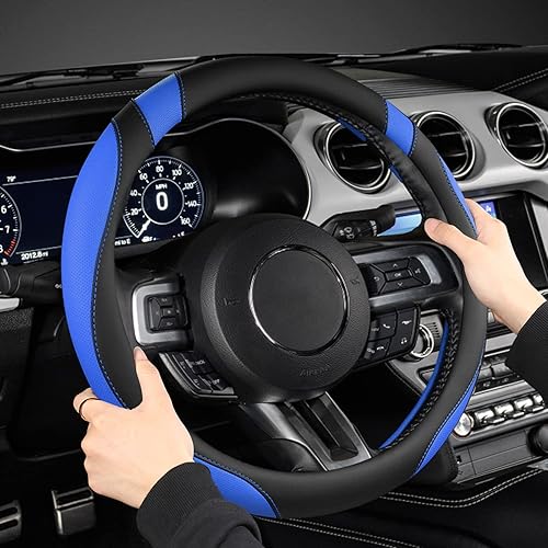 Miniatura 26 de West Llama - Funda para volante de automóvil (negro y morado)