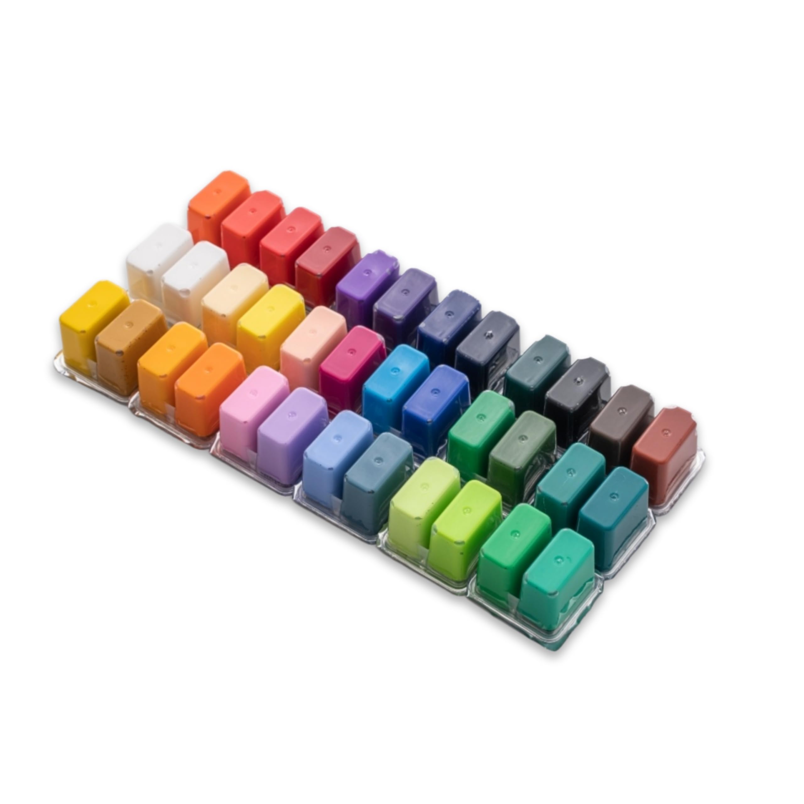 THOOVI - HIMI - Gouache Paint - Twin Cups - 36 Colours - 12g Jelly Cups - Non Toxic Paint for Paper - Canvas and Professionals, Multicolour (Purple Case) 4