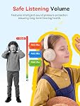 Casque sans fil Bluetooth 1MORE Over-Ear HQ20 SonoFlow Mini pour enfants, volume sécurisé, 65H de temps de lecture, pliable et confortable, écouteurs sans fil avec micro pour Android et iOS, blanc