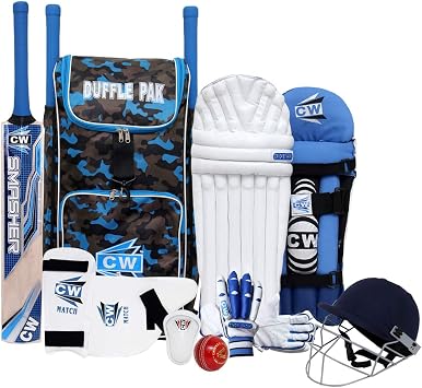 CW Tournament Complete Cricket Match Kit Left H Kit for Boys Age 14& Above All Youth Full Size Cricket Kit Unisex Match Quality Kit