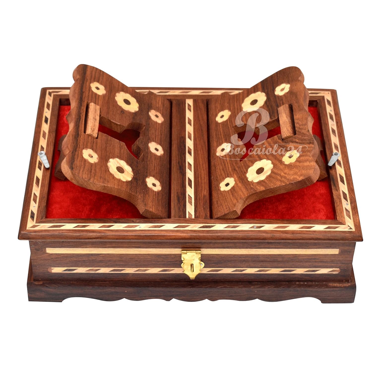 ANTLANTIC CREATIO Wooden Handmade Book Box for Holy Book Reader, Book Storage, Book Holder, Holy Book Stand Box for Quran, Ramayan,Bible, Gita, Ved & Guru Granth Sahib - Gift Option, Home Decor-image-41