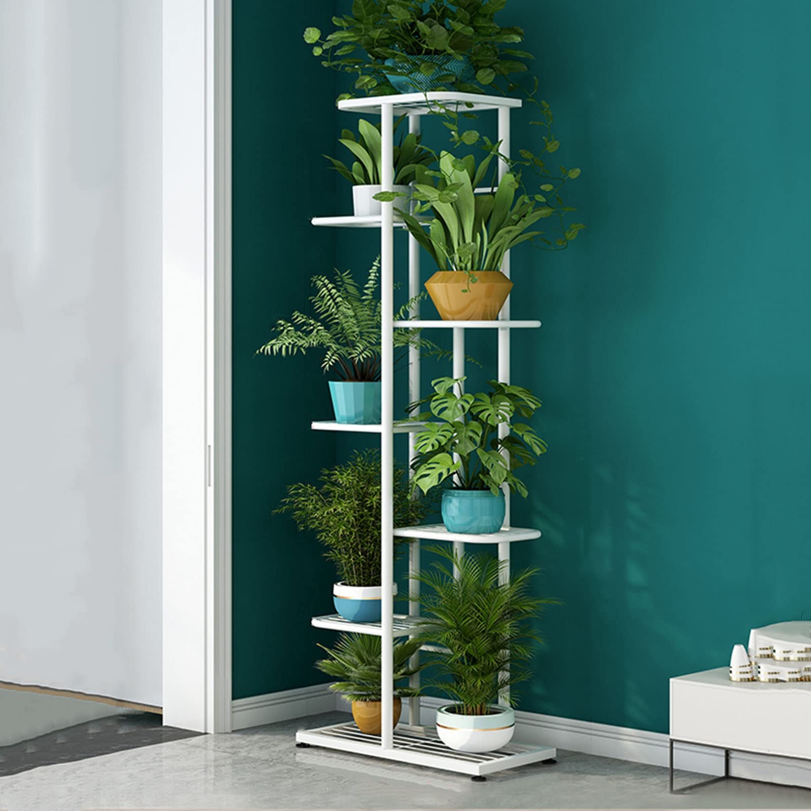 Support de fleurs en fer forgé durable, présentoir haut de gamme pour plantes