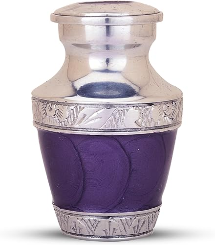 Miniatura 12 de Urnas de bebé para cenizas para niño/niña - Urna azul - Pequeños años para cenizas mujeres - Urnas de cremación para hombres - Urna pequeña - Azul