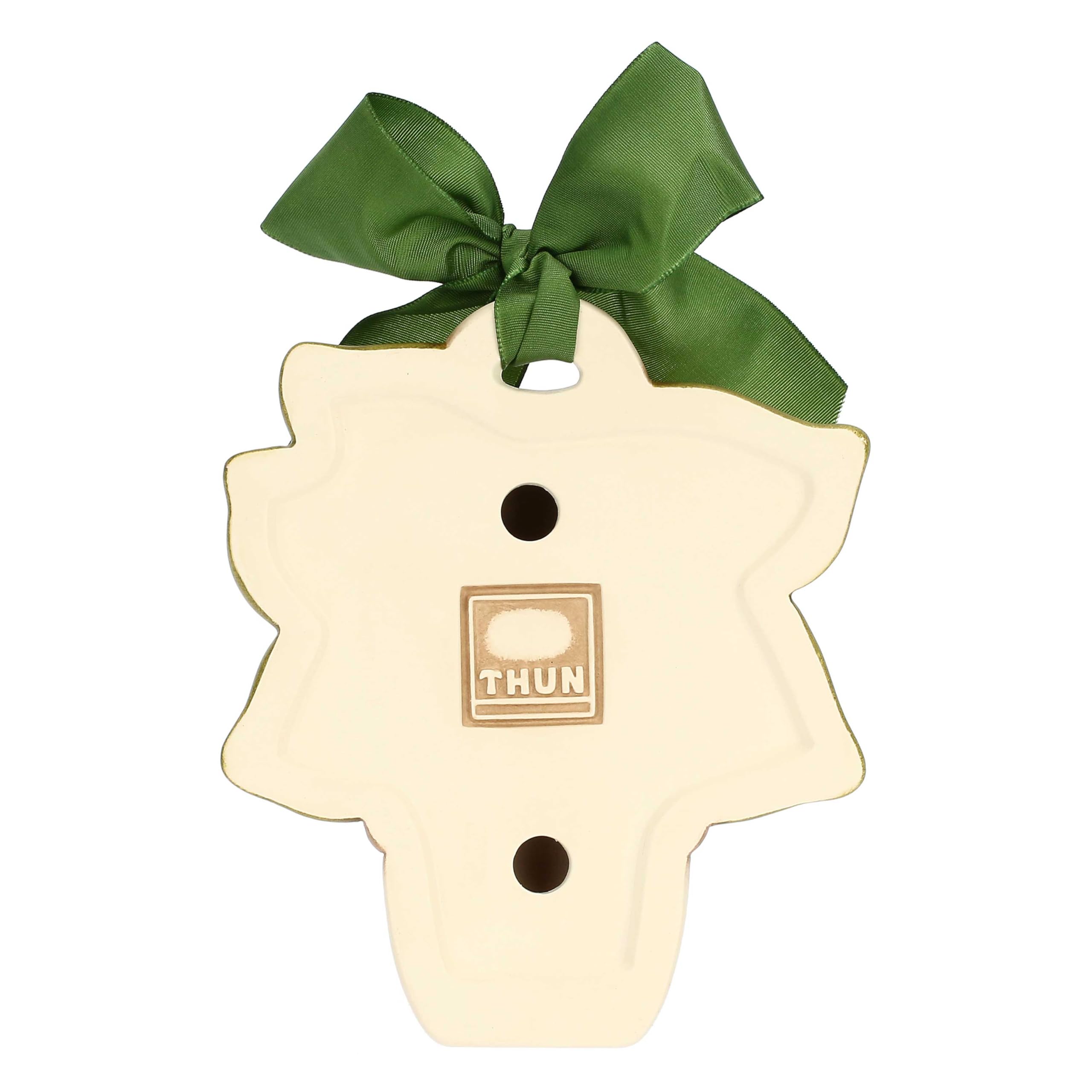 THUN, Formella con Arance in Ceramica Decorata a Mano, Versione Media, Idea Regalo, 13 x 15 x 4 cm