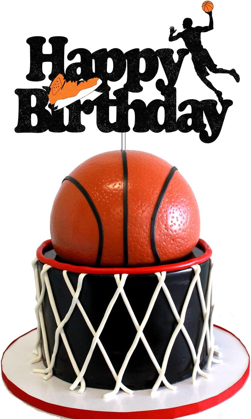 Basketball Happy Birthday Cake Topper,Basketball Themed