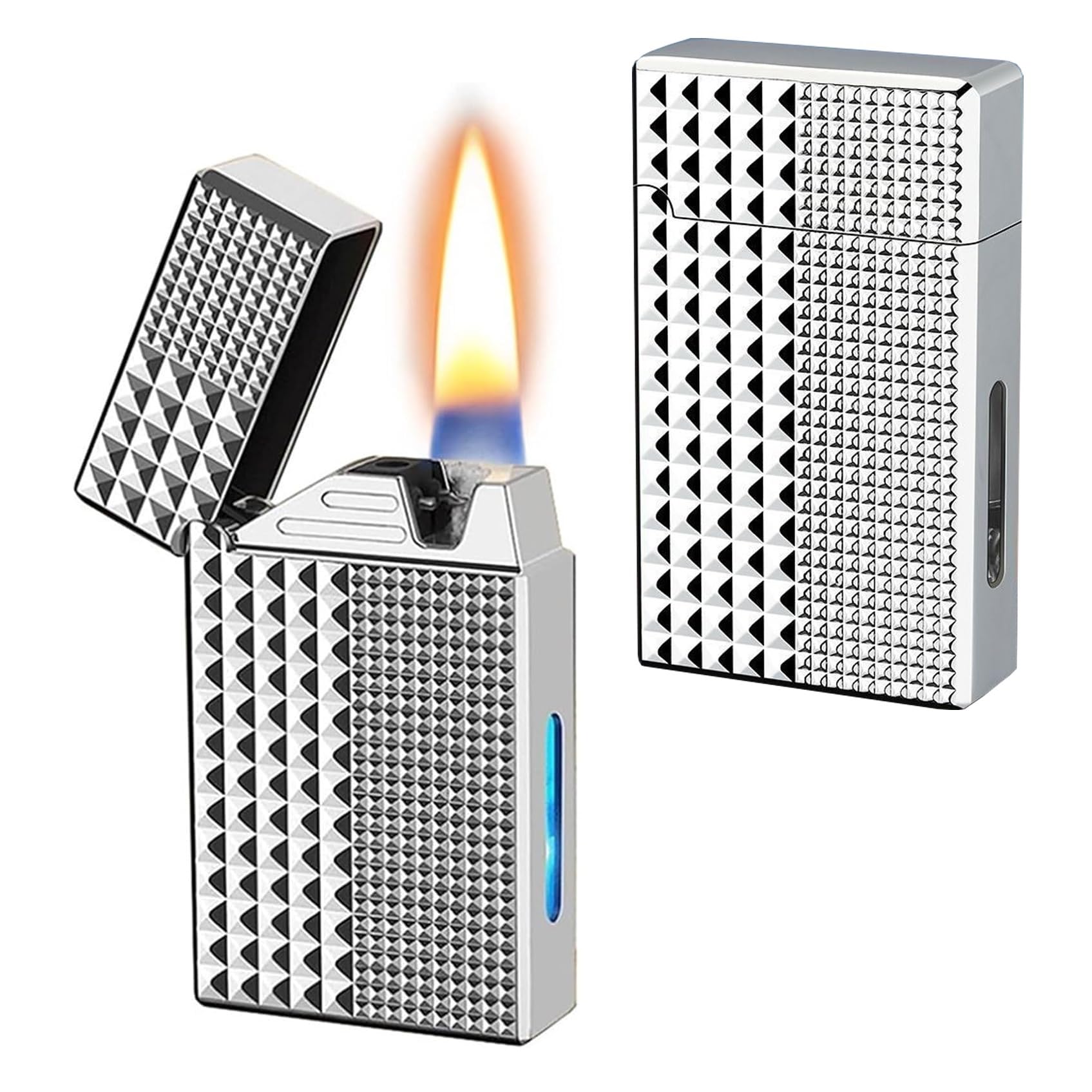 Briquet à kérosène avec réservoir visible résolvant les pannes d'allumage