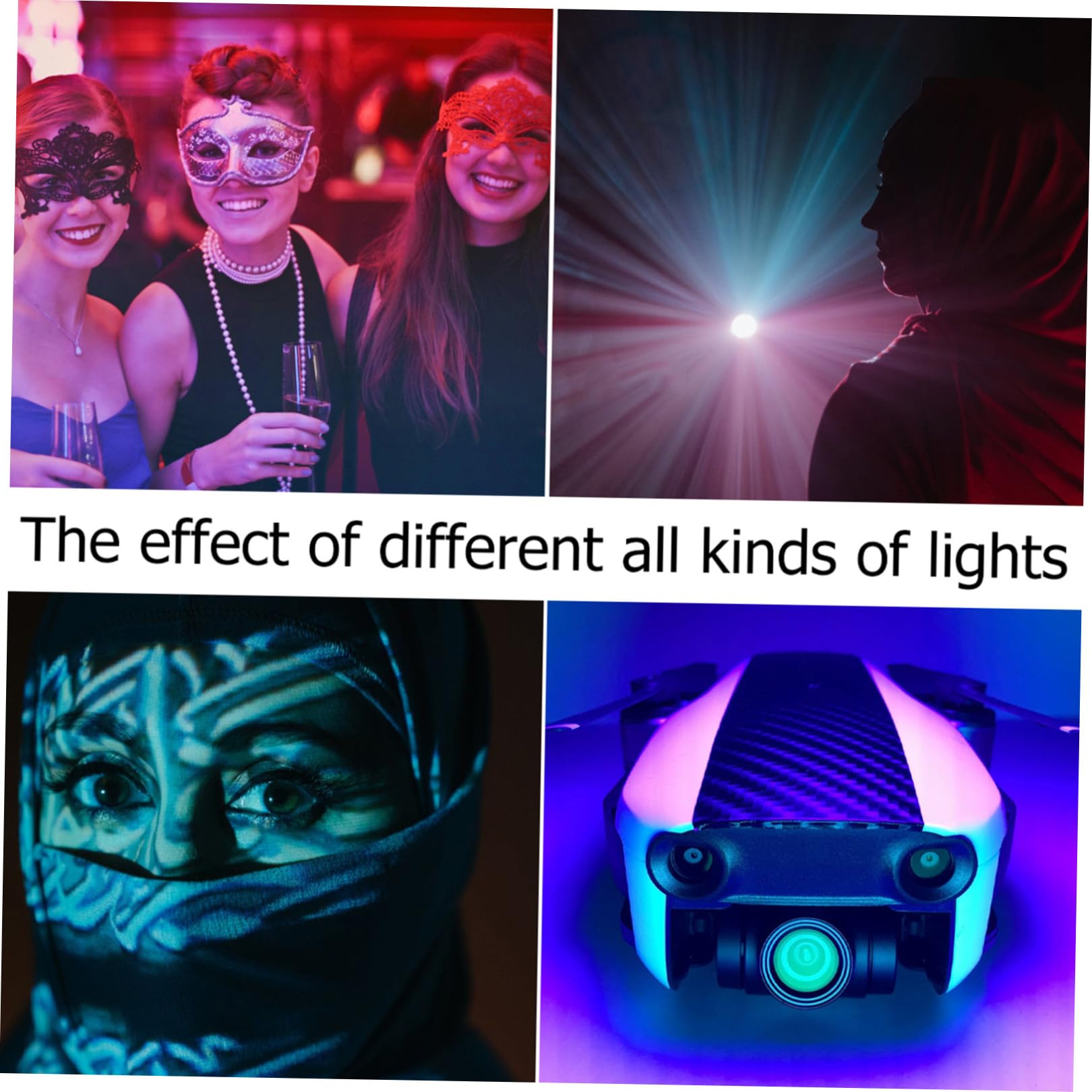 jojofuny 8 Stück Farbfilter aus PC für LED Lampen und Blitzlicht Lichtfilter zur Farbkorrektur mit Hoher Farbmischung und Lichtdurchlässigkeit für Film und Party