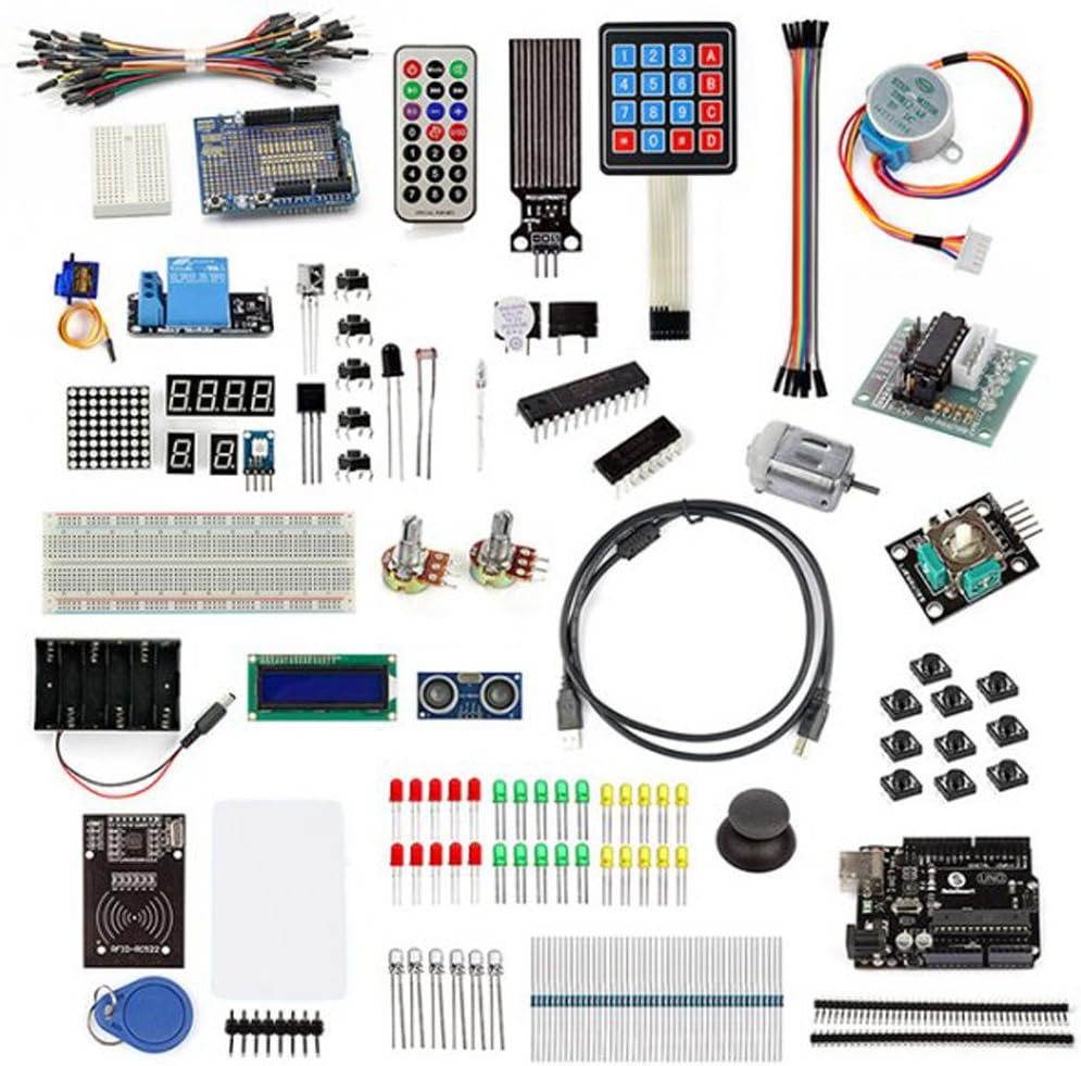 SainSmart Upgraded UNO R3 Board Project Super Starter Kit with Tutorial and Reliable Components for Arduino