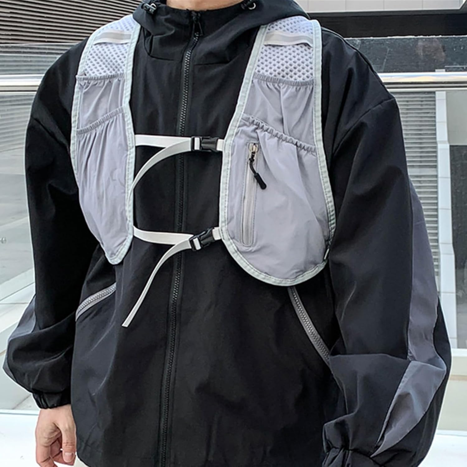 Running Vest for Men,Bags Carrier Storage with Multiple Pockets - Mens Running Vest | for Hiking Cycling Jogging