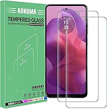 AOKUMA Verre Trempé compatible Motorola Moto G24/G24 power, [Lot de 2] Protection d'écran Pour Moto G24/G24 power[0.26mm][Extrêmement résistant aux rayures][Haute définition][Facile à installer]