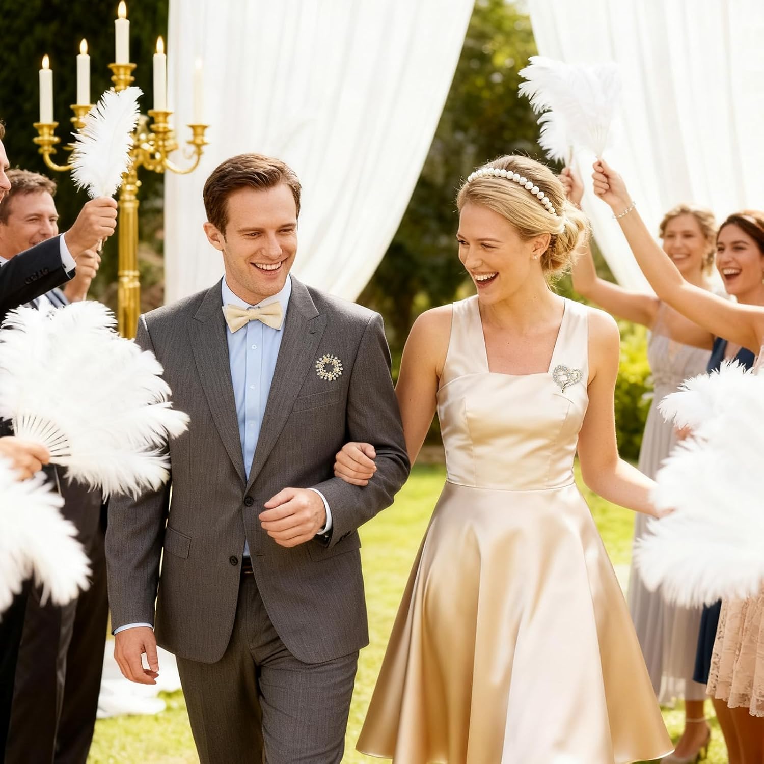 4Pcs Pearl Brooches and Pins for Women Crystal Brooches Gold Brooch Pin Crystal Flower Floral Rhinestone Brooch Pins Jewelry for Wedding Christmas Appreciation Ceremony Clothes Decor Bouquets Decor - Image 5