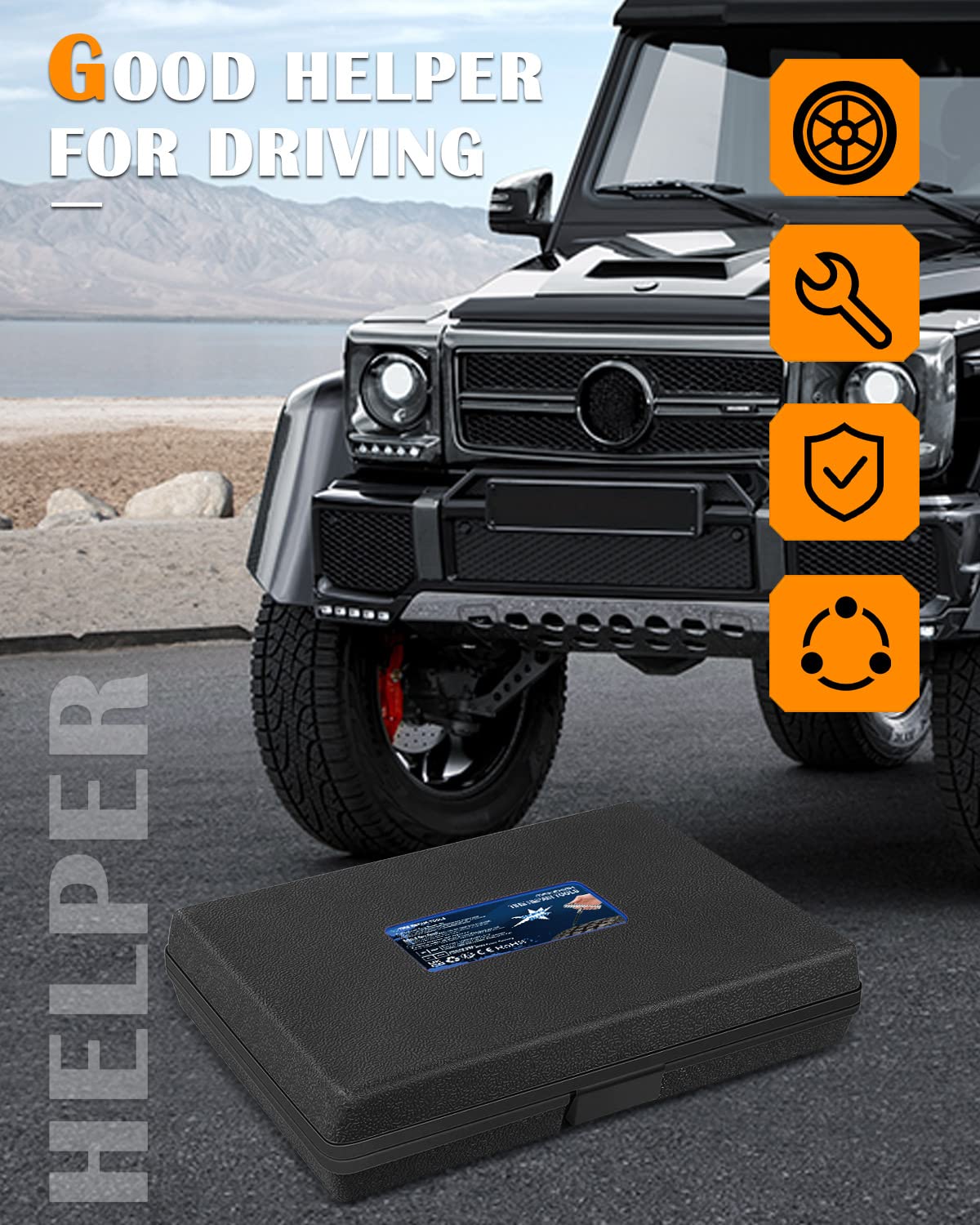 MAIKEHIGH Zestaw Naprawczy do Opon 88 Części, Tubeless Heavy Duty Profesjonalny do Moto, Camion, SUV, ATV