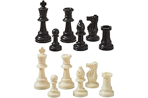 Weighted Tournament Style Chess Set (Plastic)
