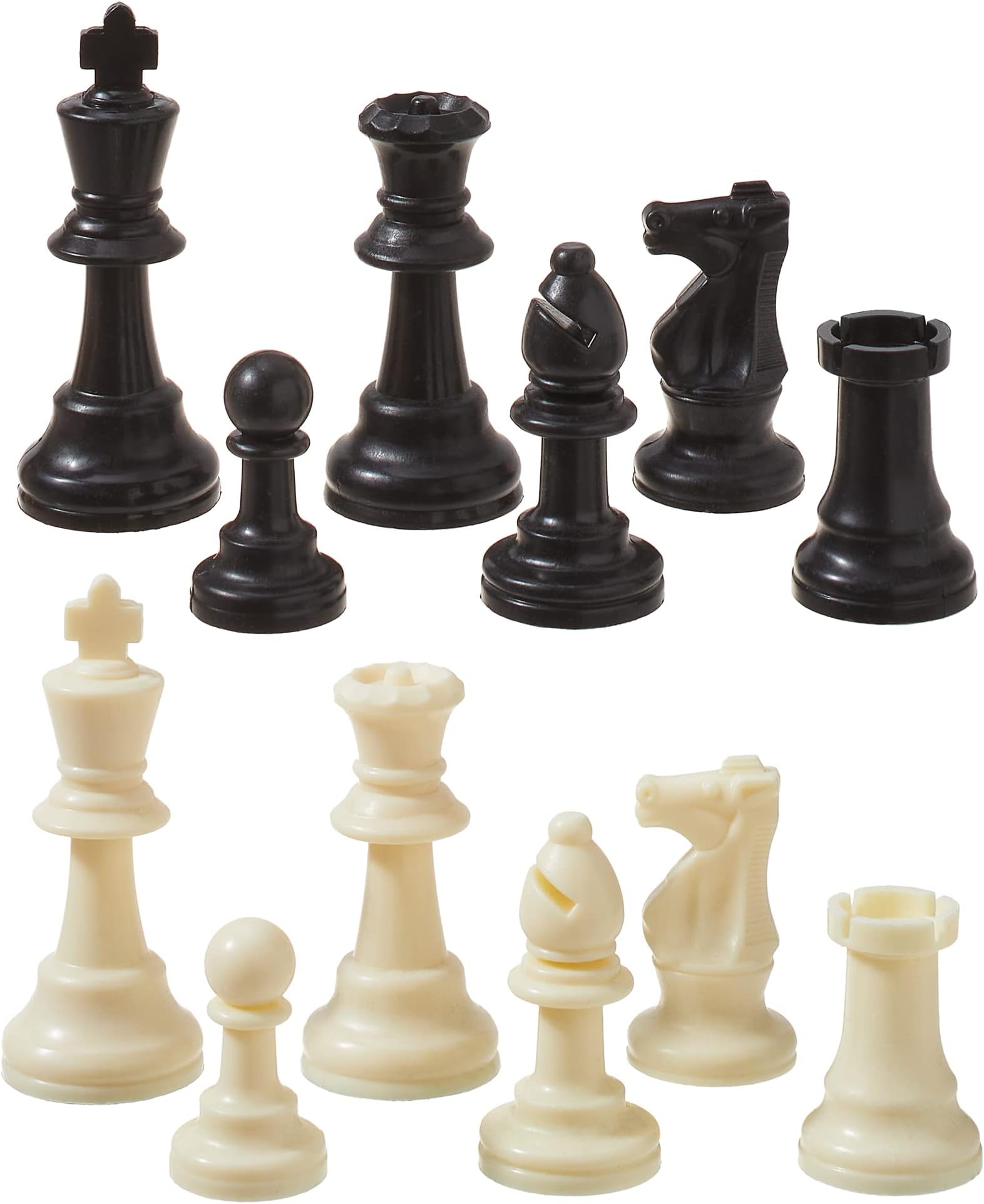 Green Sky Tournament Chess Pieces for Chess Set, 7.5CM or 3" King, Plastic Chess Pieces for Chess Game or Wooden Chess Pieces for Chess Board (Plastic)