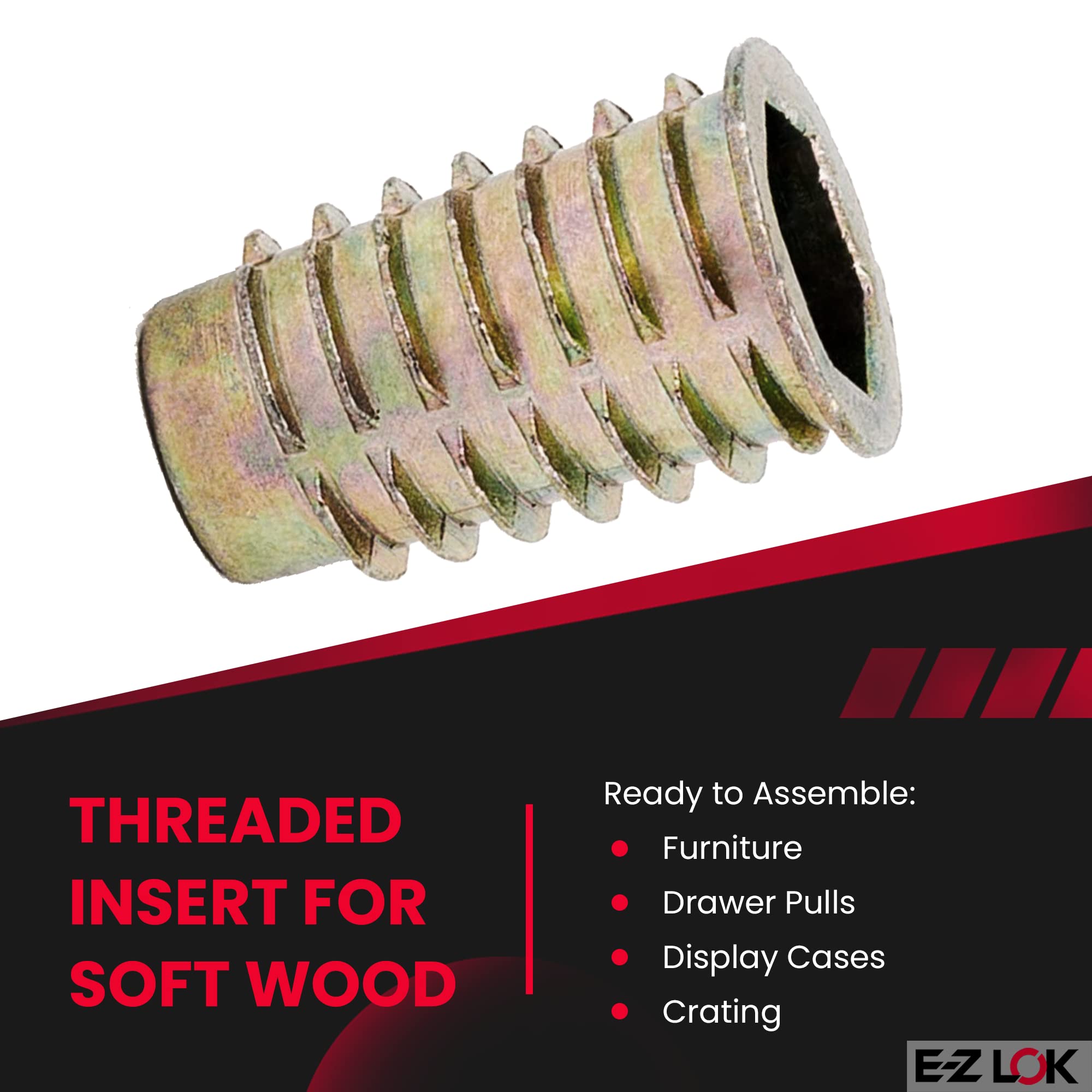 EZ LOK Knife Threaded Insert For Soft Wood