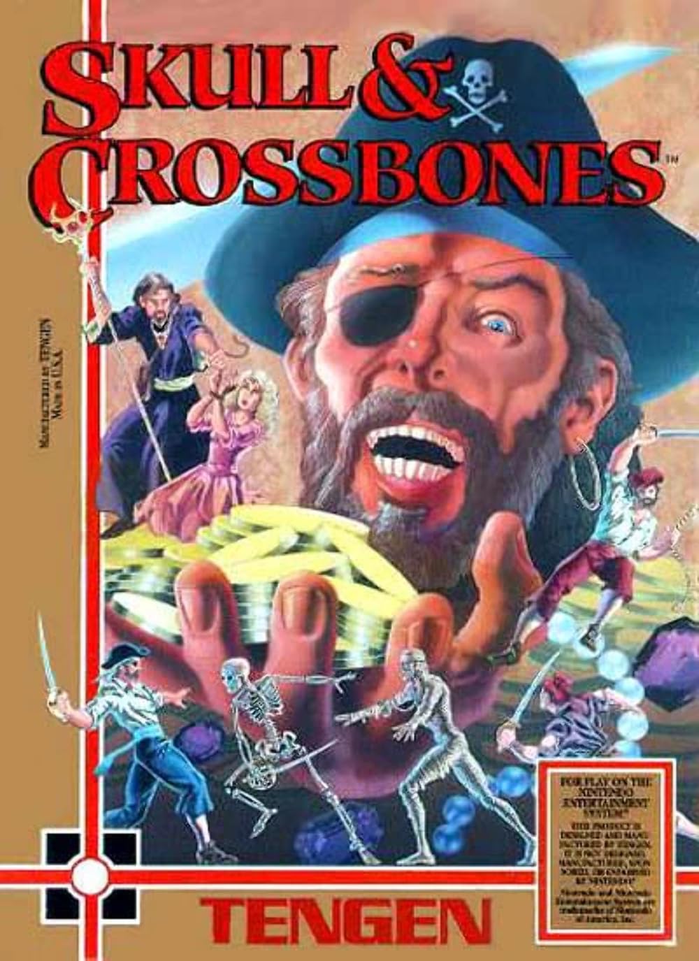 FC★SKULL & CROSSBONES NES 海外版 端子清掃済み ファミリーコンピュータ - FC☆SKULL & CROSSBONES NES 海外版 端子