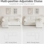 Real Relax 80'' Sofa Bed, L Shaped Sleeper Sofa Bed with Pull Out Couch and Chaise Storage for Living Room, Apartment and Office, Chenille, Beige