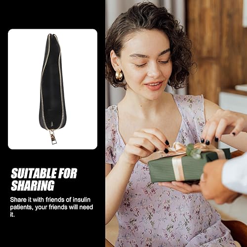 Miniatura 4 de Healifty Estuche organizador de viaje para enfriador de insulina, bolsa de refrigeración portátil, bolígrafo de insulina y funda de transporte de