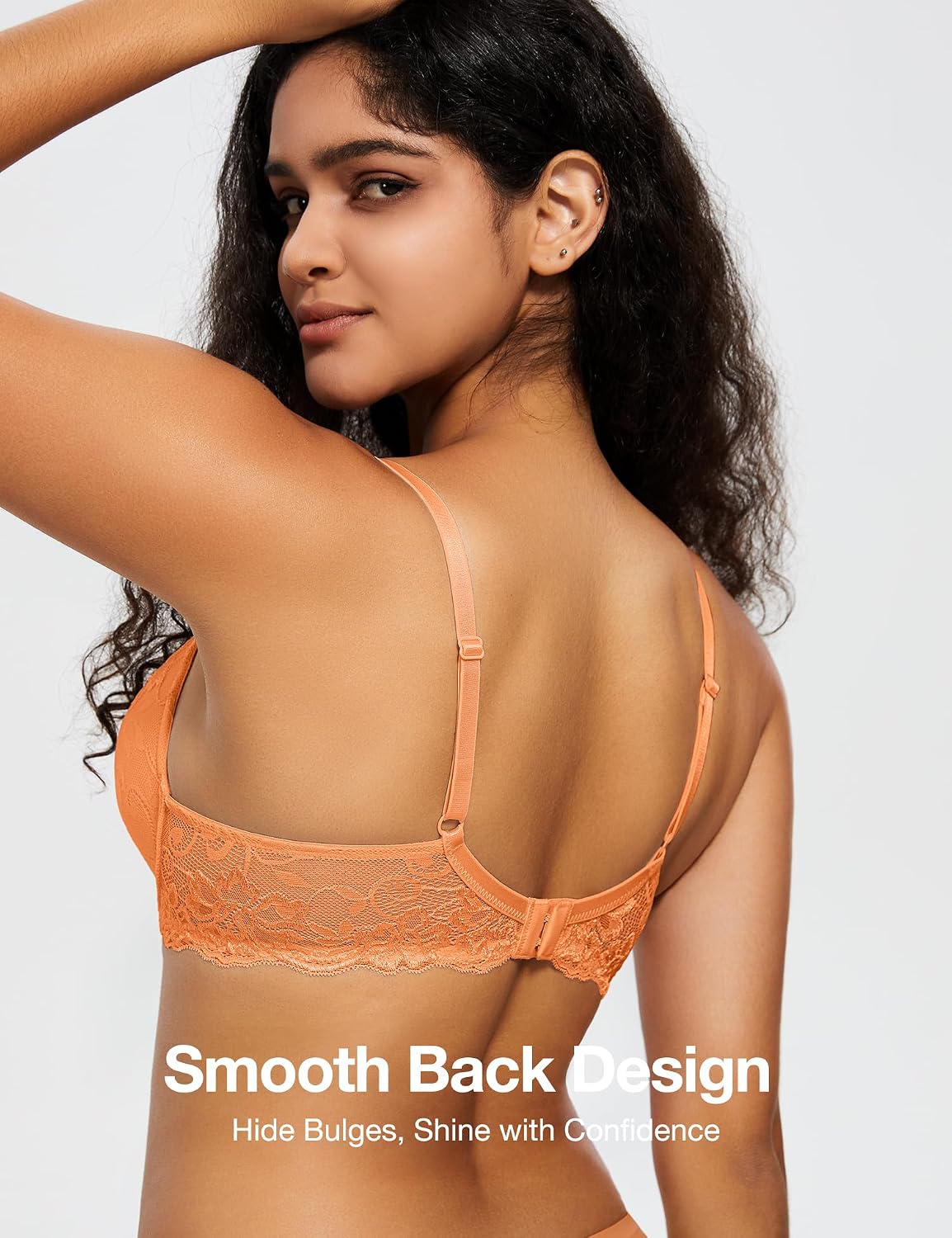  Women’s Push Up Lace Bra Comfort Padded Underwire Bra Lift Up Add One Cup thumbnail