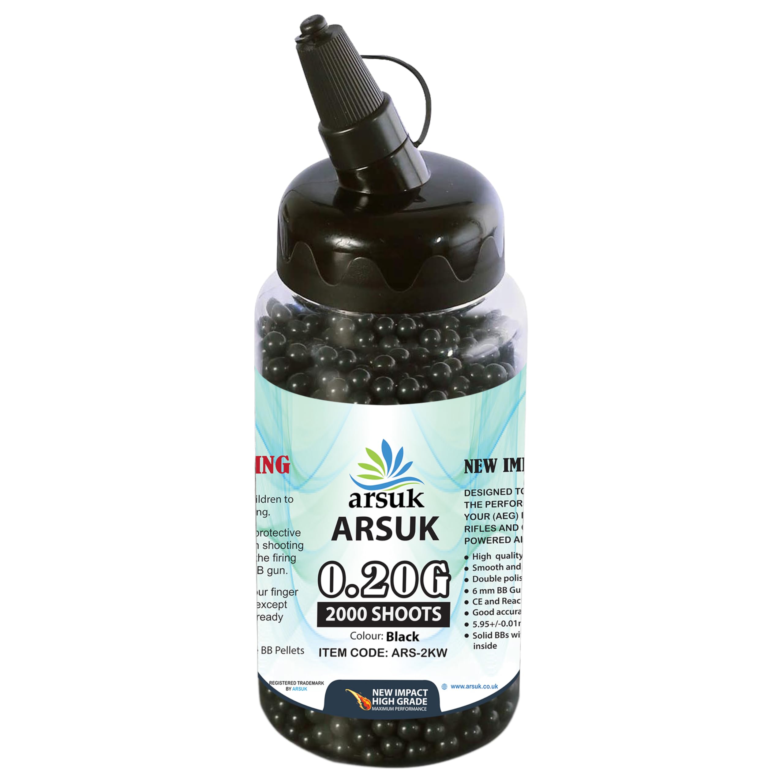 Airsoft Kugeln 5x5000 Stück - Fritz-Cell Premium BBs 6mm 0.20g - In Praktischem Behälter