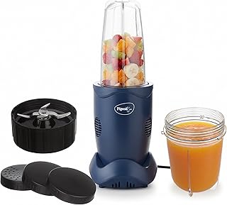 Pigeon By Stovekraft Quick Blend | Grinder Juicer Blender Smoothie Maker All-in-1 Machine | 400 Watt | 2 Jars- Multiuse Jar 500ml, Dry Grind 300ml, 1 Strainer lid, 2 Cap | 1 Blades| 1 Year Warranty