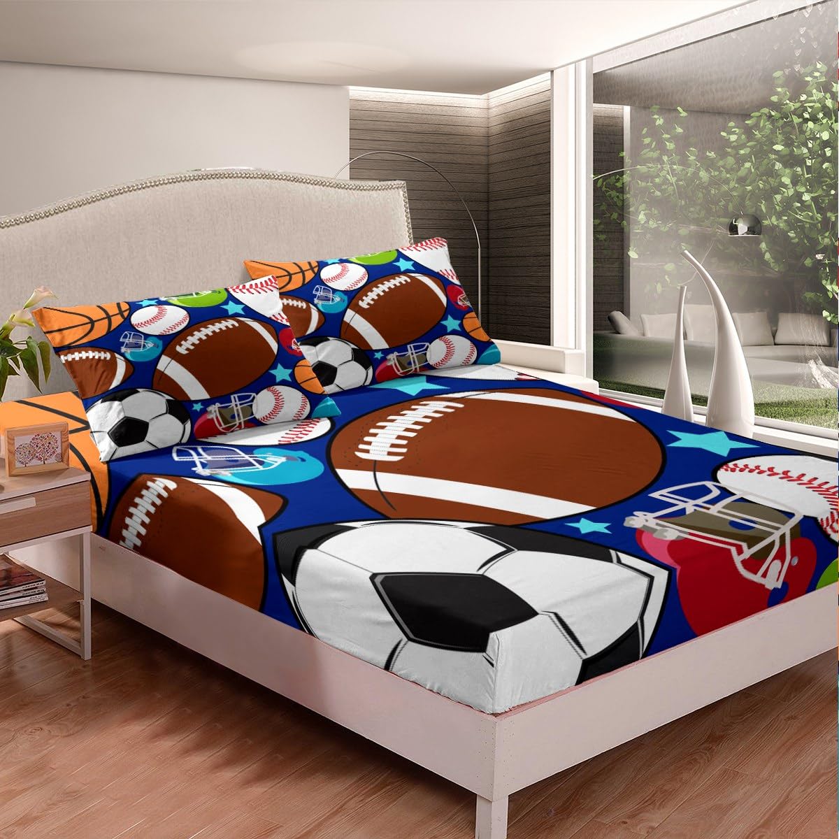 Feelyou Kids Sports Bed Sheet Set