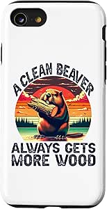 Amazon.com: iPhone SE (2020) / 7 / 8 A Clean Beaver Always Gets More ...