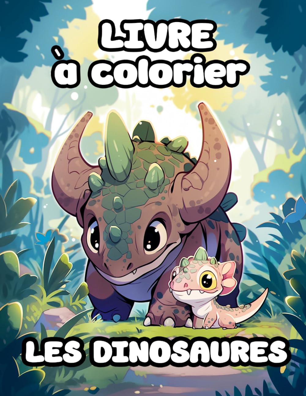 Livre à colorier: les dinosaures
