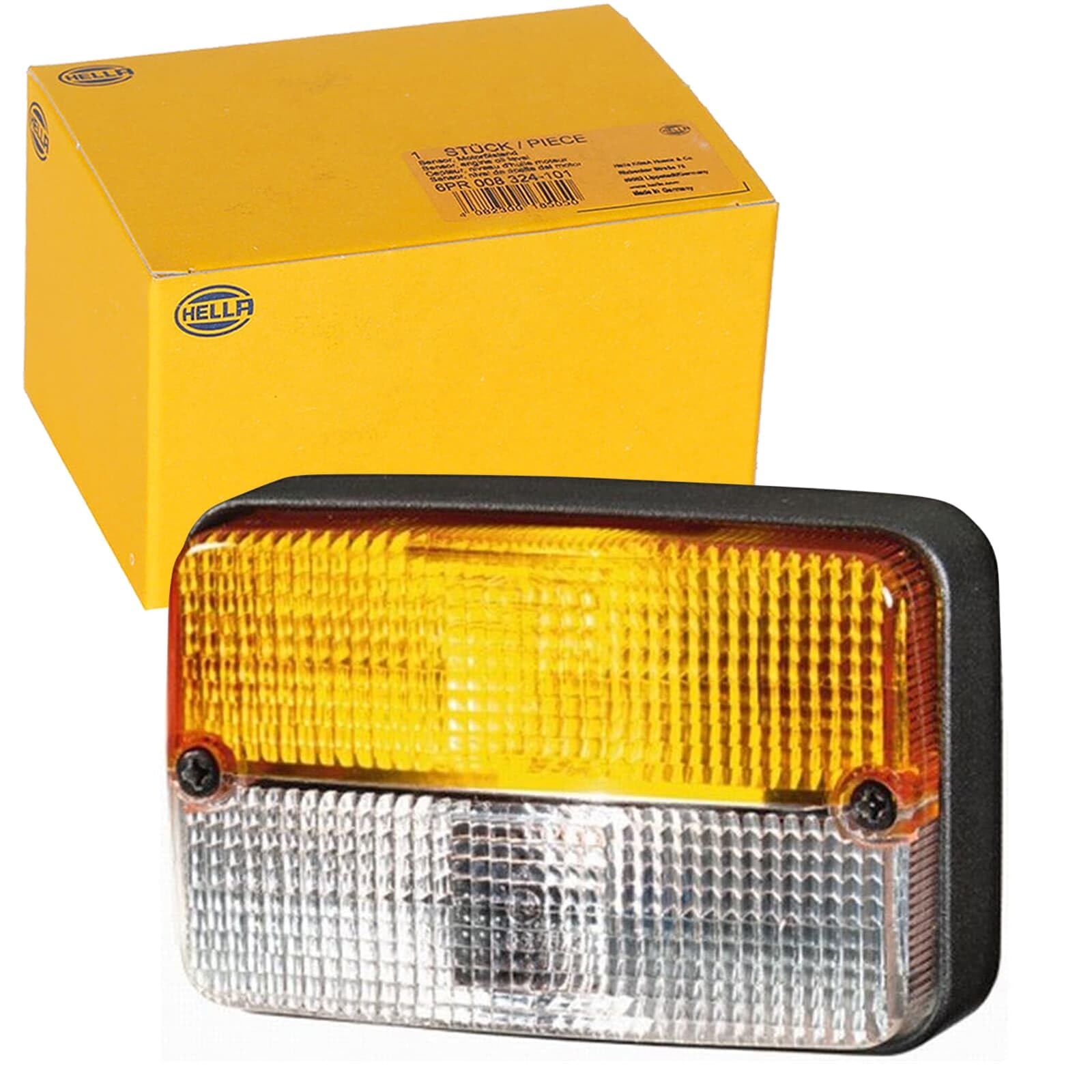 HELLA 2BE 997 131-081 Direction Indicator - Halogen - 12V - mounting/Bolted - Plug: Blade Terminal - left/Front/right - Quantity: 1