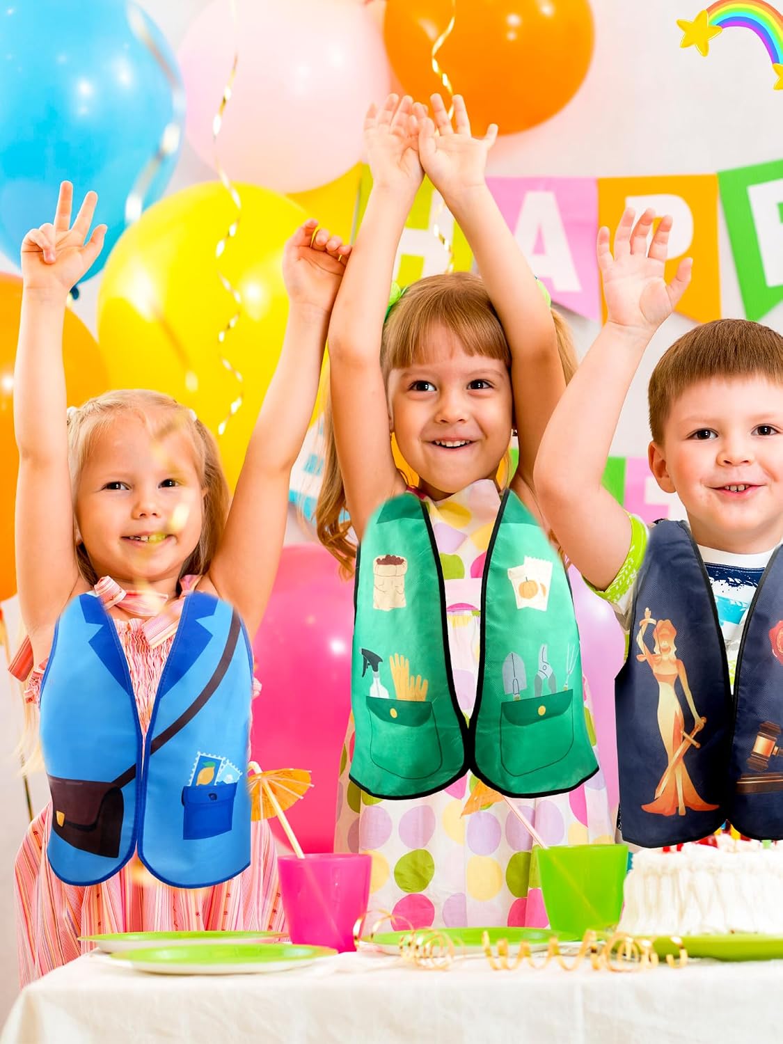 22 Pcs Kids Community Helper Dress Up Vests – Occupation Costumes For Halloween & Role Play, Ages 3+ - View #12