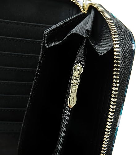 Miniatura 4 de LOVESHE Cartera para mujer con tarjeta RFID para mujeres, titular con bloqueo de crédito, pequeña, con cremallera, monedero con bolsillo, de dos