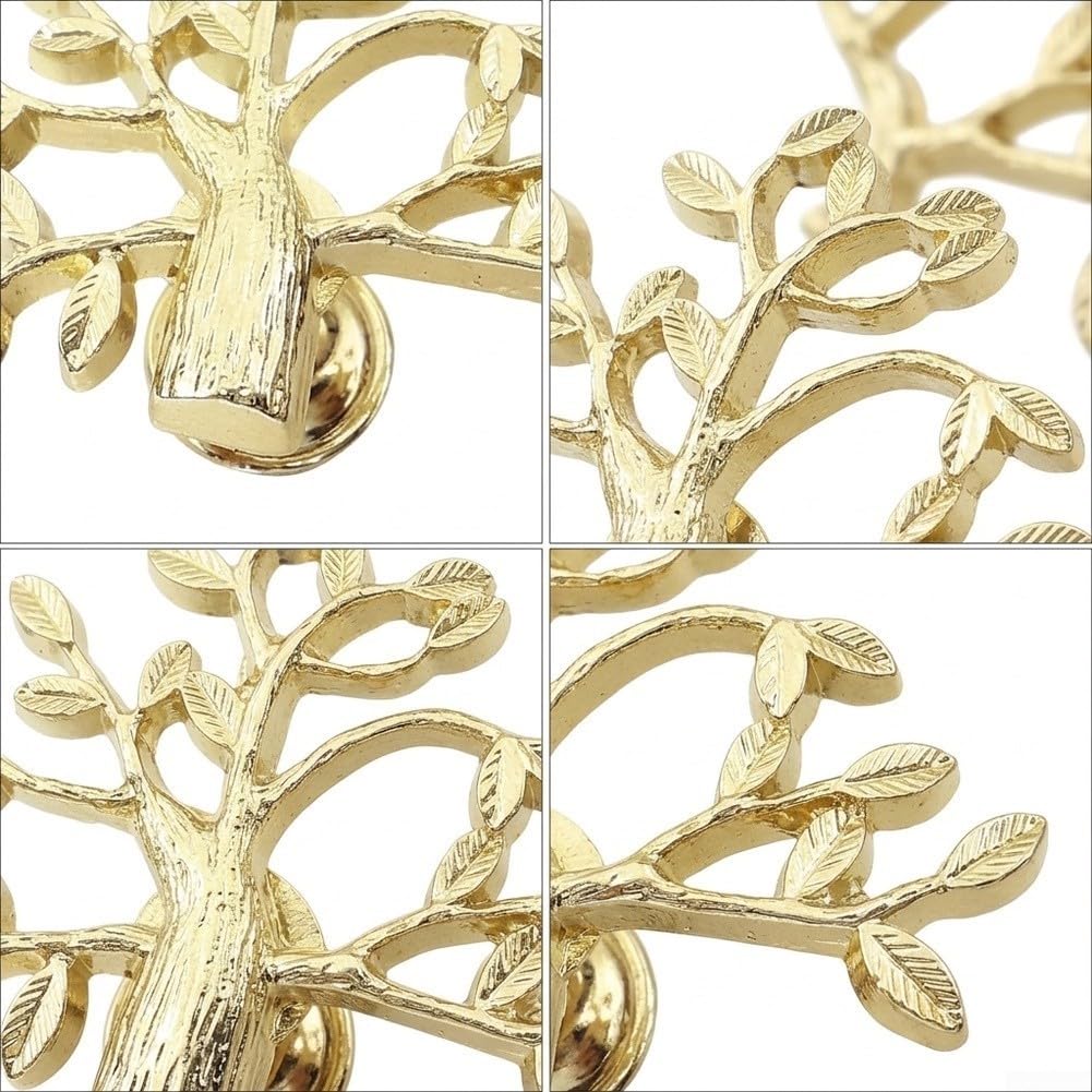 Manija Metal Árbol Vida Aleación Zinc Plateada