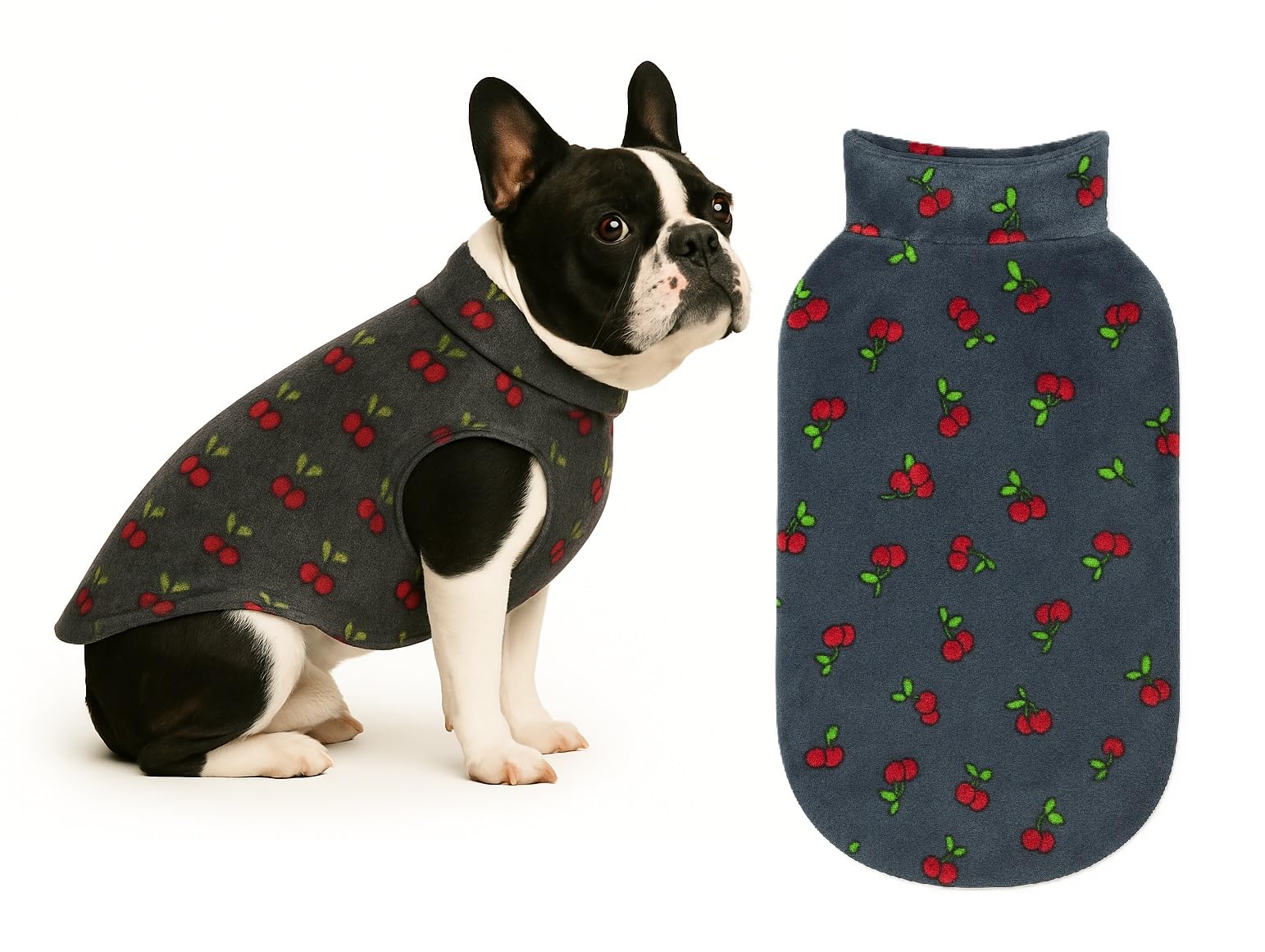 The Pets Company Dog Winter Coat Jacket, Cloth, Windproof, Reversible, Light Weight, Washable, Ultra Warm Thick Fleece L