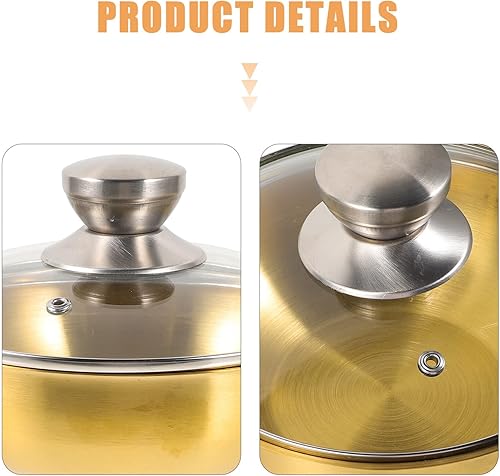 Miniatura 5 de BESPORTBLE Olla al aire libre Mini olla olla antiadherente Cocina pequeña cocina de metal fácil de limpiar