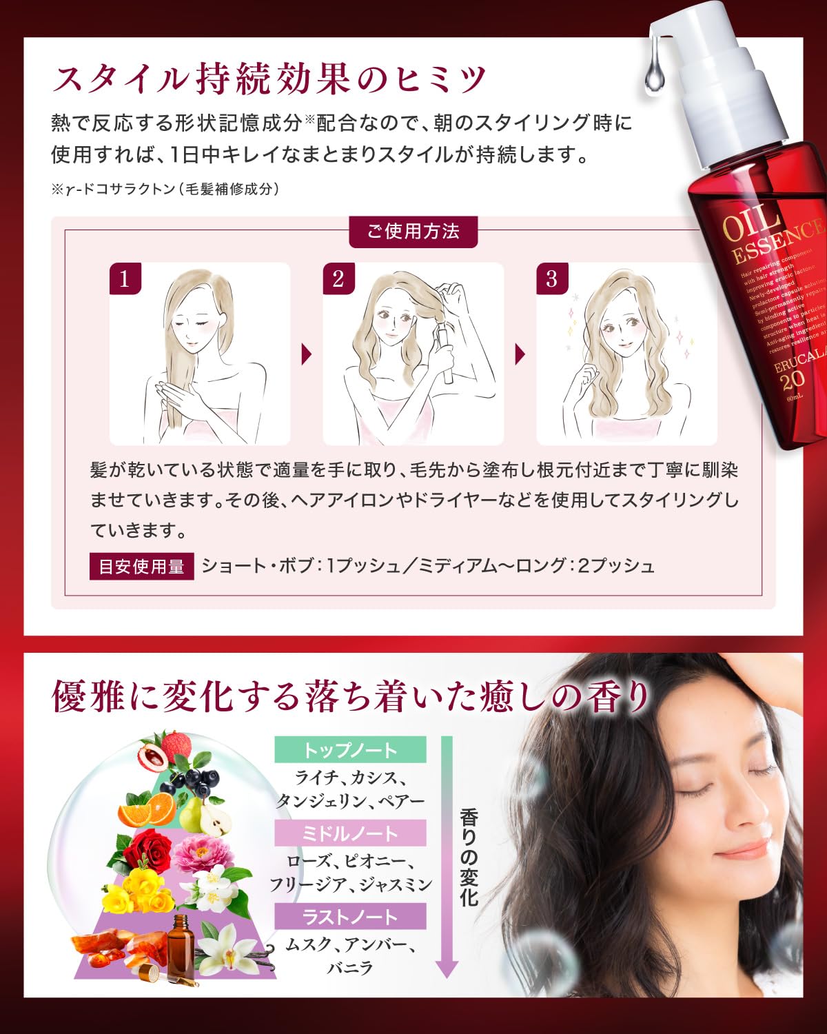 Amazon | ERUCALA(エルカラ) ERUCALA 20 OIL ESSENCE ヘアオイル