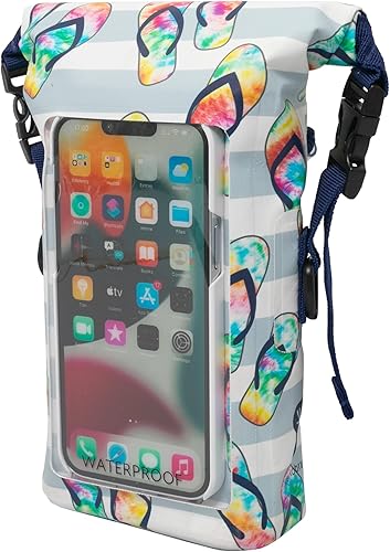 Miniatura 3 de geckobrands Bolsa impermeable para teléfono con bolsa seca de 2 L y correa ajustable, protege tu teléfono y objetos de valor mientras estás en