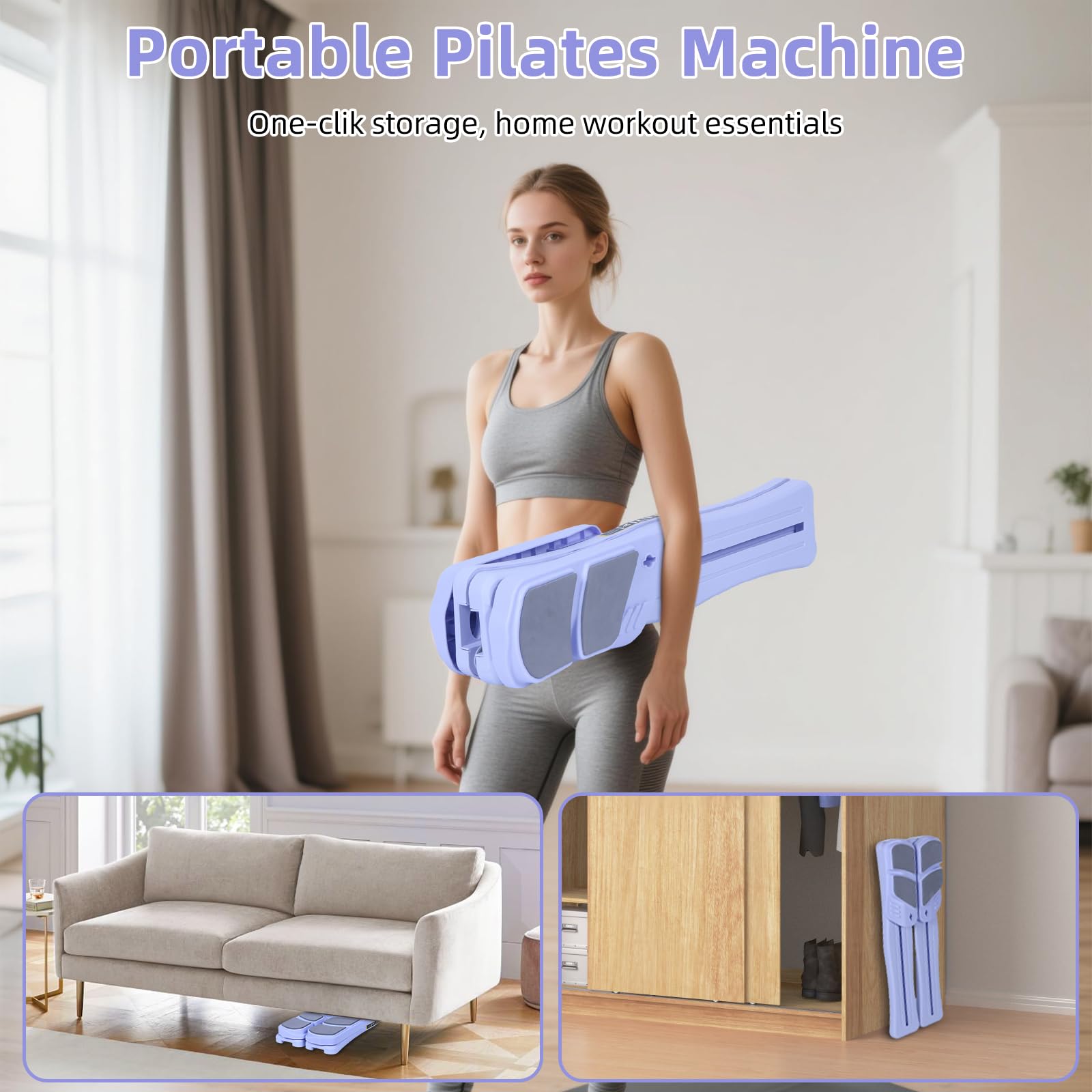 Pilates Board Pilates Gerät für Home Workout Und Training Zuhause Vielseitiger Trainer für Gesundheitstraining Gym Zuhause Cardio Yoga Workout