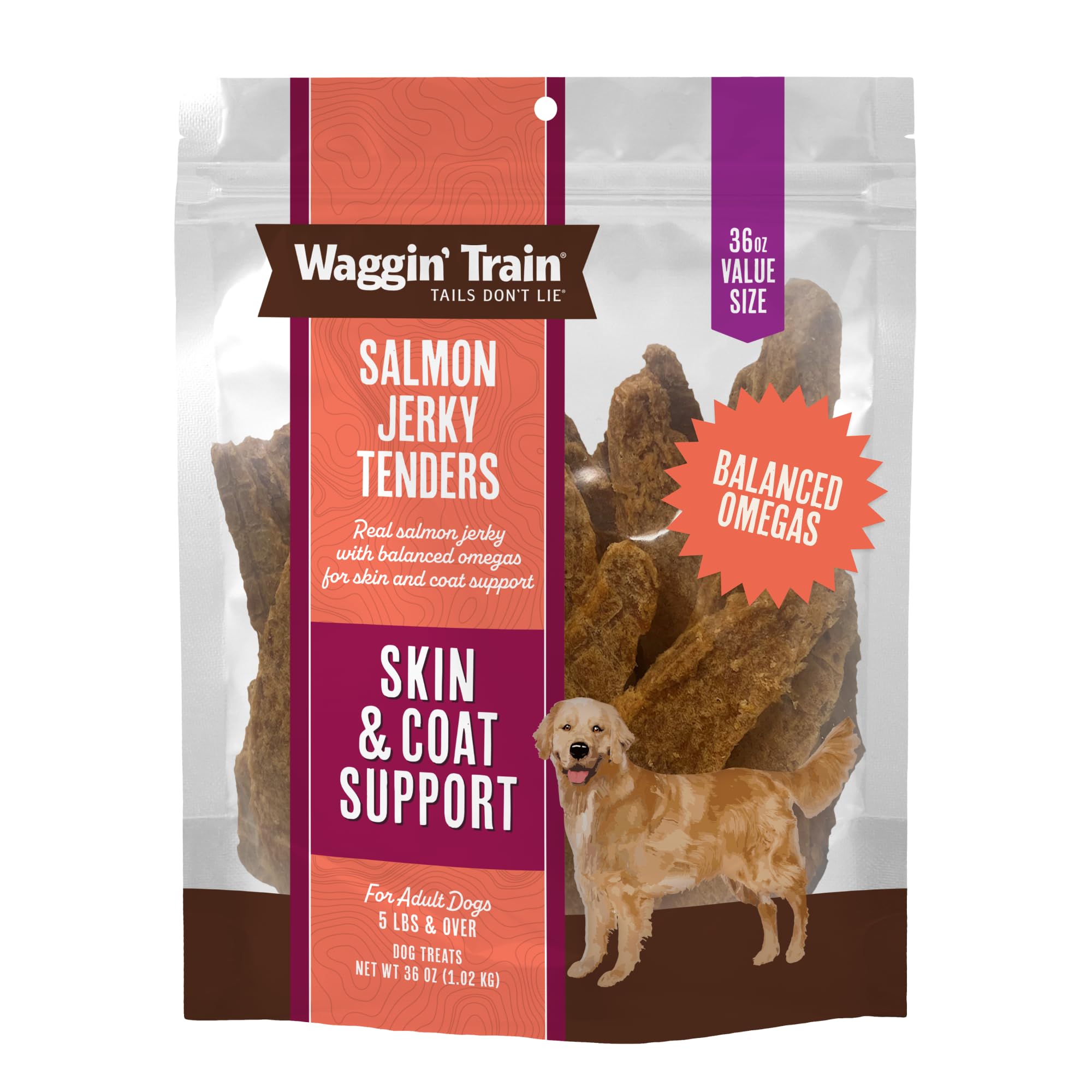 Waggin' Train Salmon Jerky Dog Treats