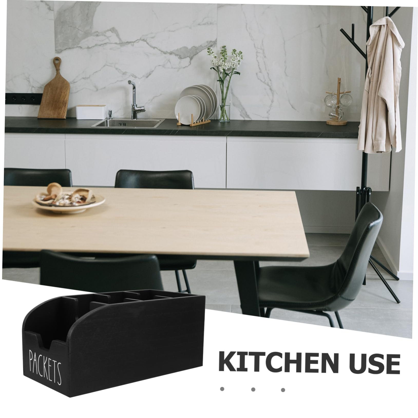 Alipis Organizador de Té de Madera Porta Bocadillos Compartimentos para Cocina y Despensa