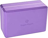 Hugger Mugger 4-Inch Foam Yoga Block - Dense Support, Beveled Edges for Comfort, Stable Alignment in Yoga Poses
