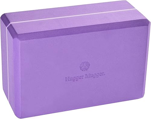 Miniatura 12 de Hugger Mugger Bloque de yoga de espuma de 4 pulgadas, fuerte y estable, bordes biselados para mayor comodidad, tamaño de bloque más favorito, ayuda