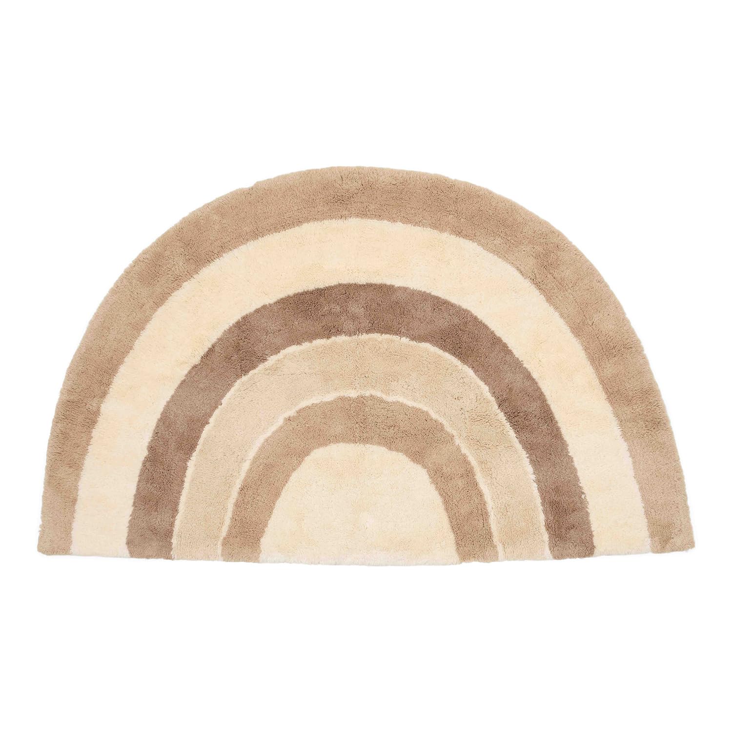 Little Dutch Teppich Kinderzimmer Kinderteppich Regenbogen beige (80x130 cm)