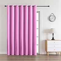 Vista 72 de CUCRAF Juego de 2 paneles de cortinas opacas negras de 54 pulgadas de largo, cortinas de oscurecimiento de habitación para sala de estar