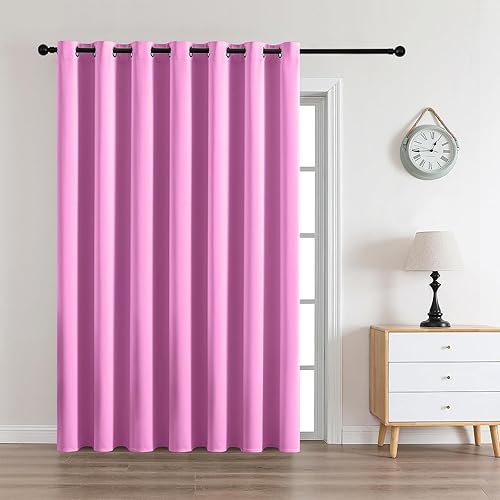 Miniatura 72 de CUCRAF Juego de 2 paneles de cortinas opacas negras de 54 pulgadas de largo, cortinas de oscurecimiento de habitación para sala de estar y