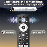 Vista 4 de Reemplazo de control remoto por voz para Hisense Smart Google TV, compatible con Hisense QLED UHD Mini-LED ULED Google TVs
