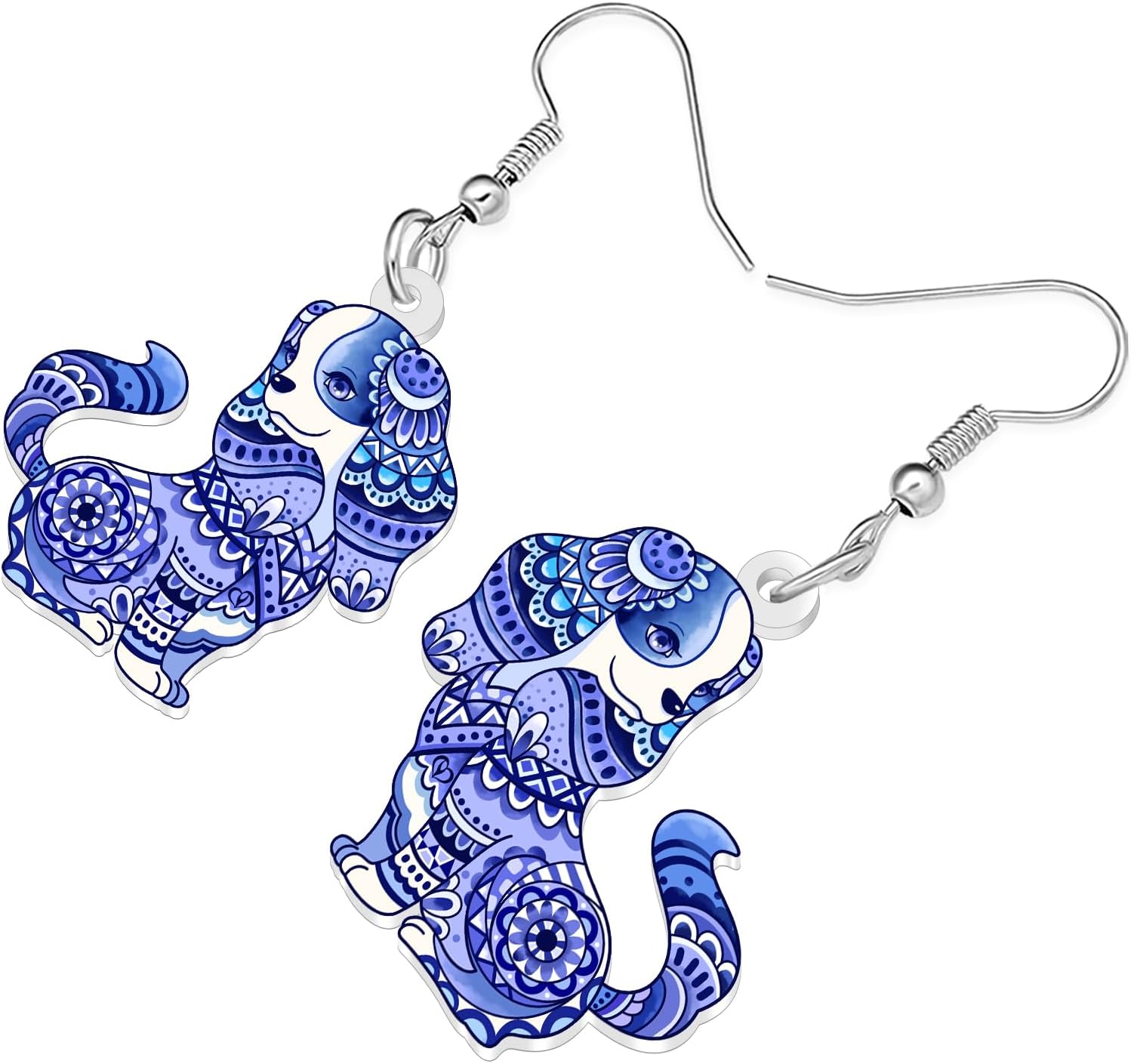 Boho Dog Earrings Cavalier King Charles Spaniel Gifts image 3