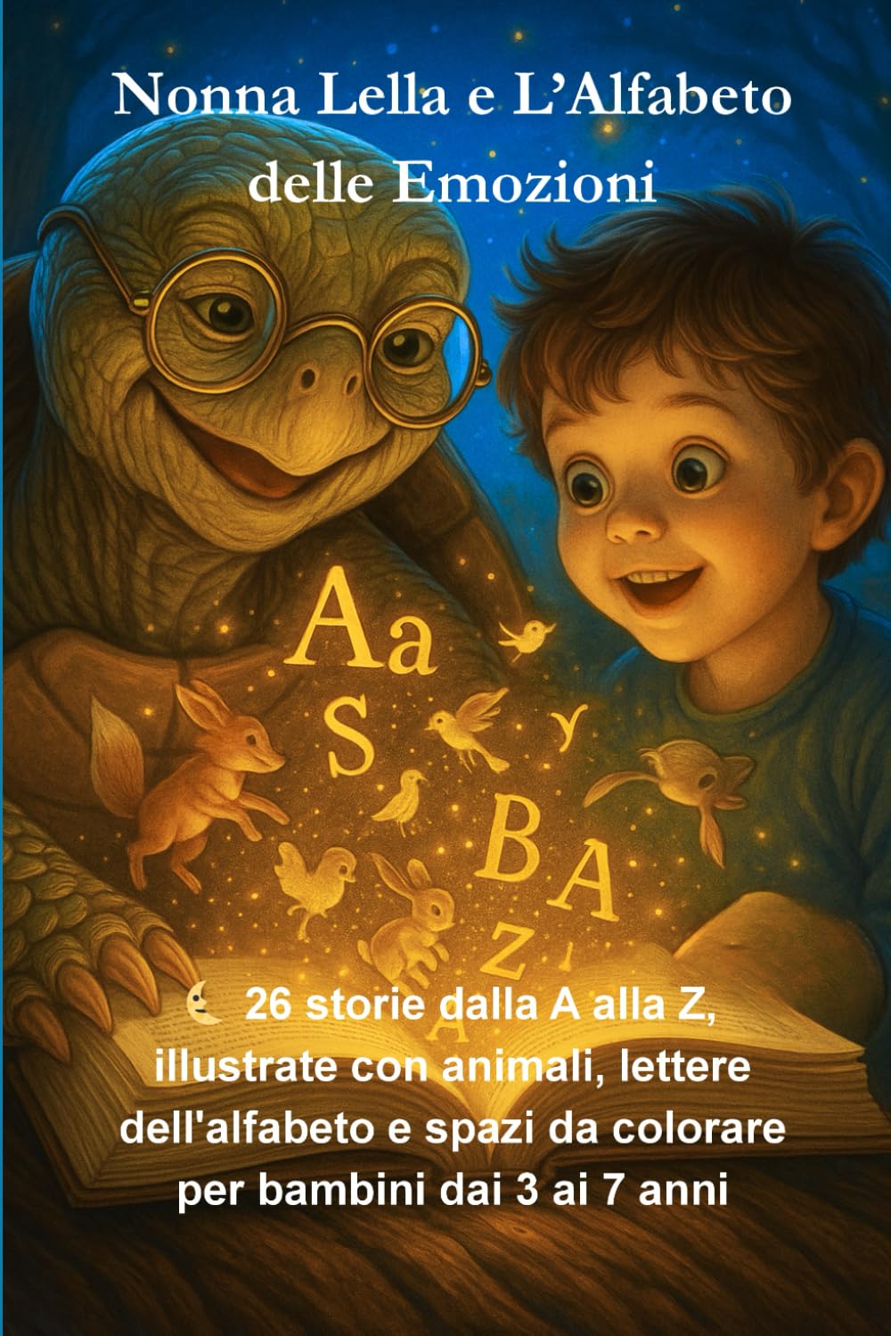 Nonna Lella e L'Alfabeto delle Emozioni: 26 favole magiche dalla A alla Z per la buonanotte. Storie di 5 minuti da leggere, sognare e colorare per bambini dai 3 ai 7 anni