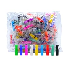 Silicone Straw Tips for Stainless Steel 100Pcs Multicolored Reusable Silicone Tip for Metal Rubber Straws Covers with Individually