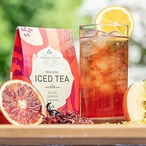 Harney Fresh Brew Iced Tea BLOOD ORANGE 3 2 qt Tea Bags